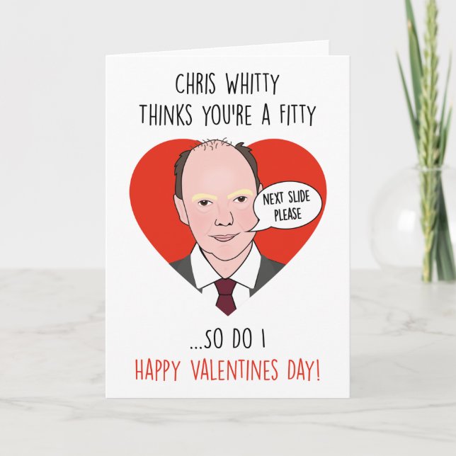 Chris Whitty Thinks You're a Fitty - Valentines Card (Front)