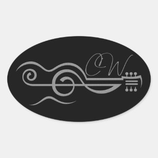 Chris Woodward Treble Guitar Logo Sticker