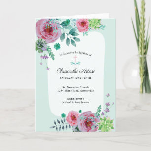 Chrisanthi Greek Orthodox Church Baptism Program Programme