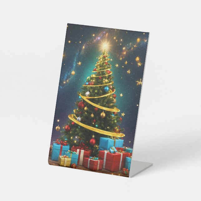 chrismas card pedestal sign (Front)