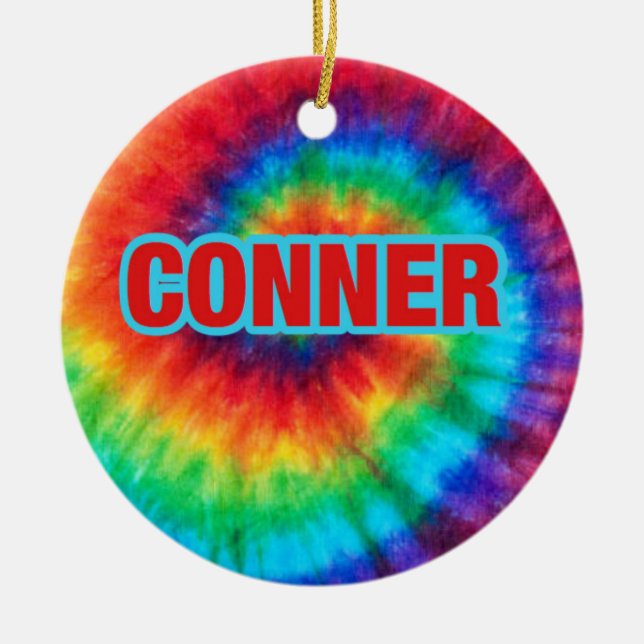 chrismas conner lechocki. ordament ceramic tree decoration (Front)