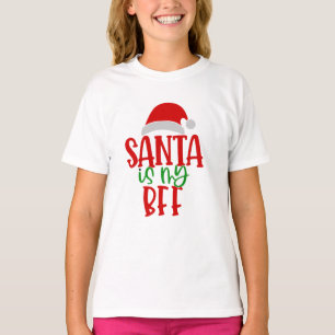 Chrismas Gifts   Funny Santa is my BFF T-Shirt