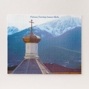 Chrismas Greetings Juneau Alaska Jigsaw Puzzle