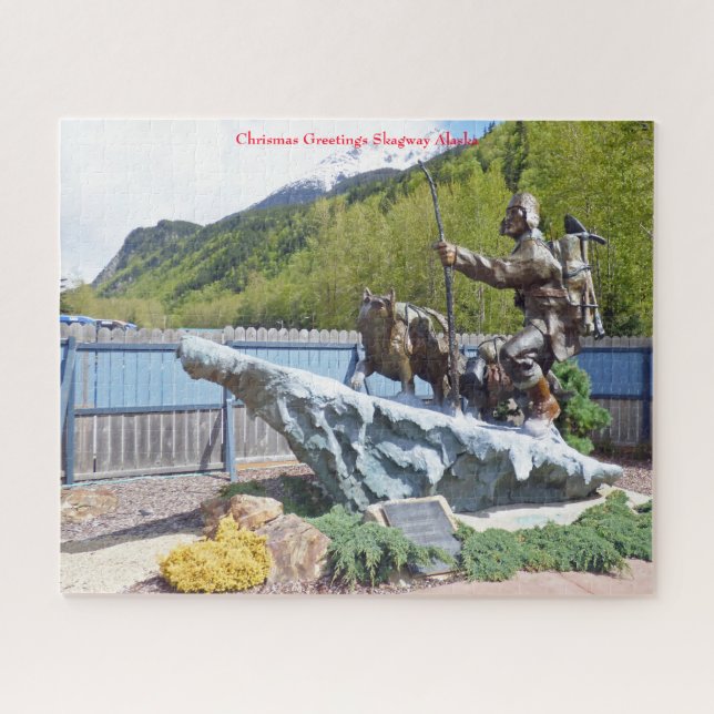 Chrismas Greetings Skagway Alaska Jigsaw Puzzle (Horizontal)