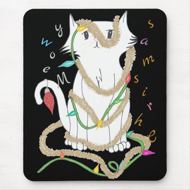 Chrismas Mess Mouse Mat (Front)