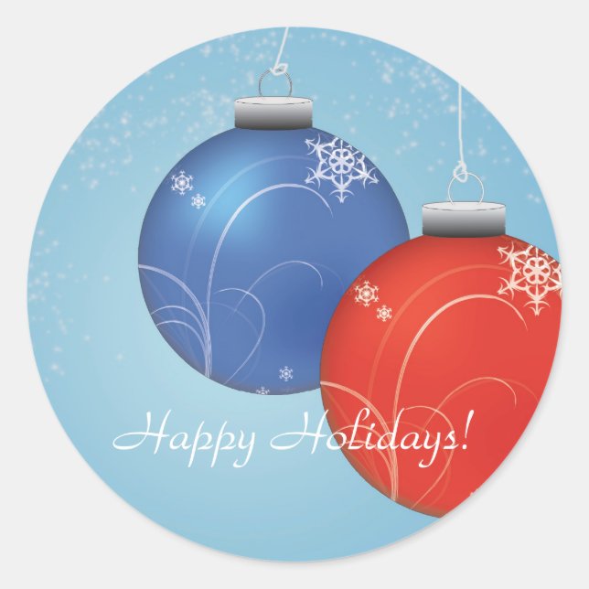 Chrismas Ornaments sticker (Front)