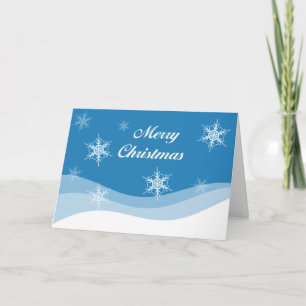 Chrismas Snow Holiday Card