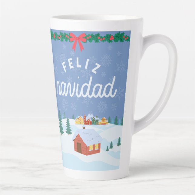 chrismast style  latte mug  (Right)