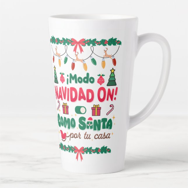 chrismast style  latte mug  (Right)