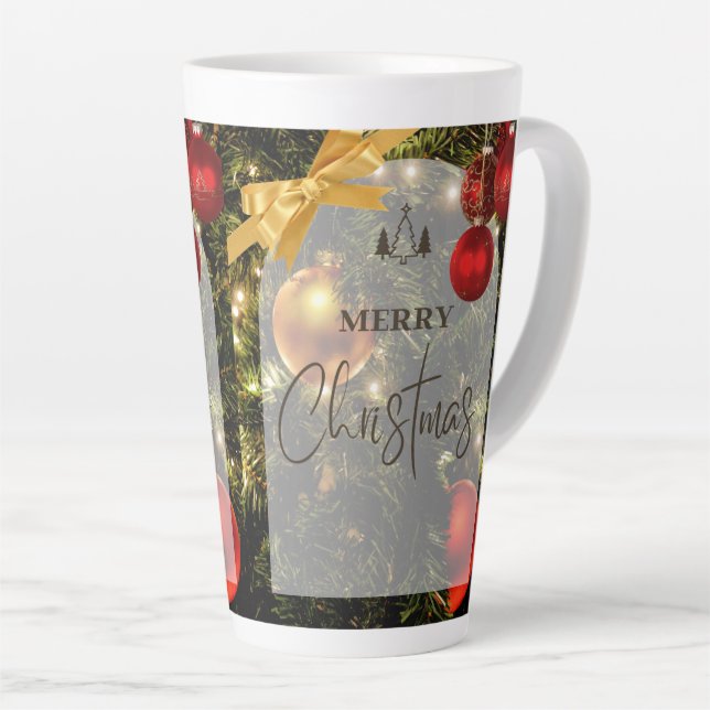 chrismast style  latte mug  (Right Angle)