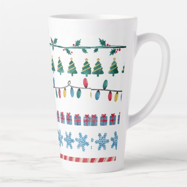 chrismast style  latte mug  (Right)
