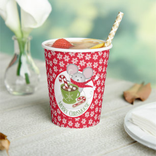 ChrisMouse Snow Flakes Paper cup