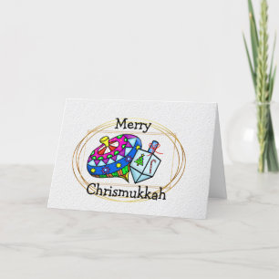 Chrismukkah Dreidel and Toy Top Card