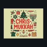 Chrismukkah Hanukkah Christmas Jewish Religious  Holiday Postcard<br><div class="desc">Chrismukkah Hanukkah Christmas Jewish Religious</div>