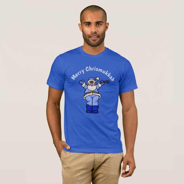 Chrismukkah Santa T-Shirt (Front Full)