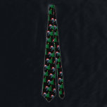 Chrismukkah Tie Pattern Print Black Neck Tie<br><div class="desc">Customisable Chrismukkah Design</div>