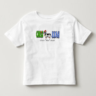 Chrismukkah Toddler's T-shirt with Cow