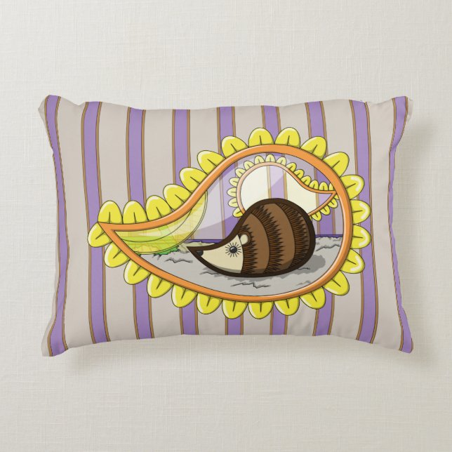 Chrissy the Hedgehog Accent Pillow (Front)