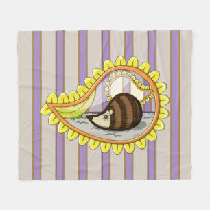 Chrissy the Hedgehog Fleece Blanket