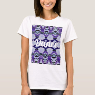 Chrissy's Stripes in purple "Dance" T-Shirt