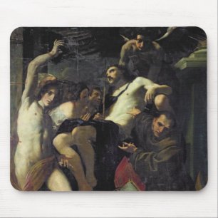 Christ Adored by Angels, St. Sebastian Mouse Mat