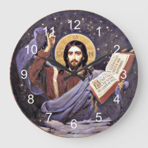 Christ Almighty, Viktor Vasnetsov painting, Large Clock