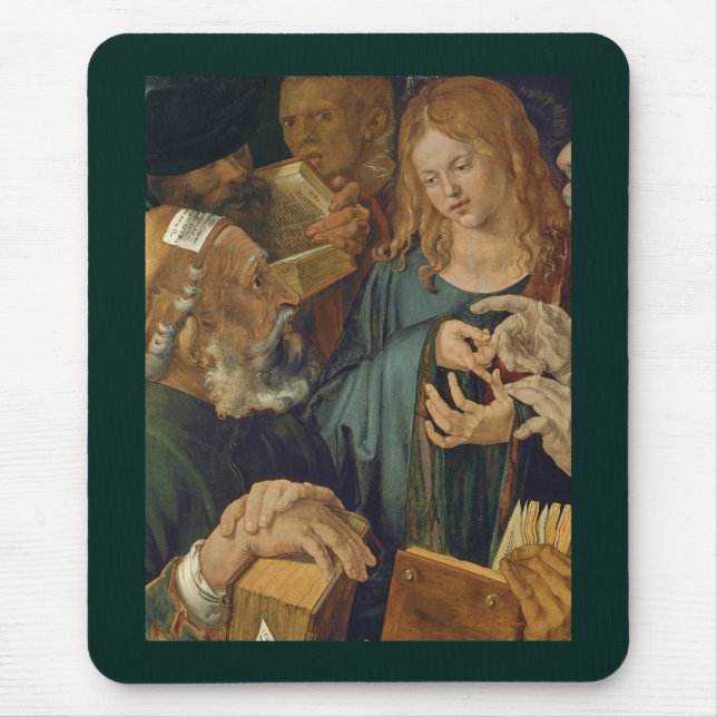 Christ Among the Doctors c1506 Mouse Mat (Front)