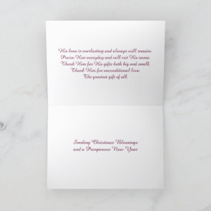 Christ and Christmas Thank You Card