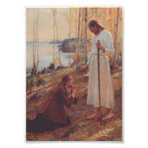 Christ and Mary Magdalene by Albert Edelf Photo Print