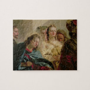 Christ and the Adulteress, 1751 (oil on canvas) Jigsaw Puzzle