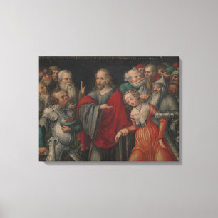 Christ and the Adulteress Canvas Print