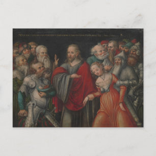 Christ and the Adulteress Postcard