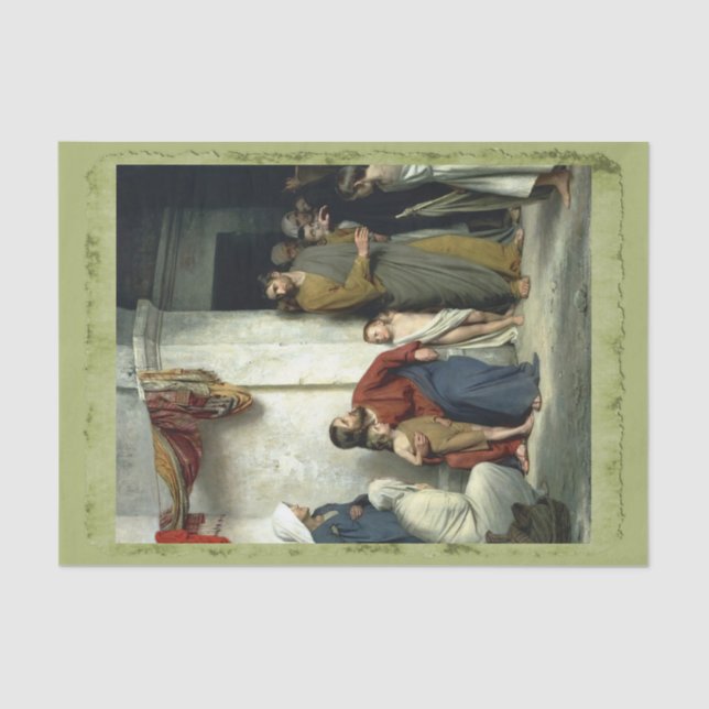Christ and the Children, Decoupage Tissue Paper (Front)