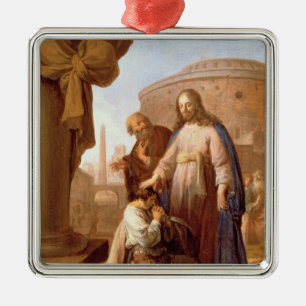 Christ and the Rich Young Ruler, 1640 Metal Tree Decoration