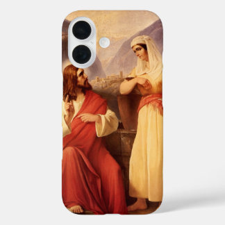 Christ and the Samaritan by Christian Schleisner iPhone 16 Case
