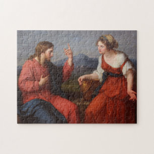 Christ and the Samaritan Woman, Angelica Kauffman Jigsaw Puzzle