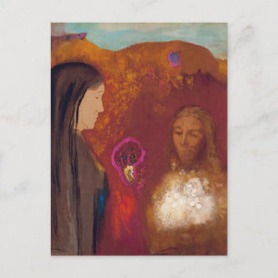 Christ and the Samaritan Woman by Odilon Redon Postcard