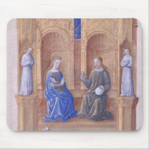 Christ and the Virgin Mary Enthroned Mouse Mat