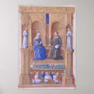 Christ and the Virgin Mary Enthroned Poster