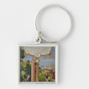 Christ and the Woman from Samaria at Jacob's Well Key Ring