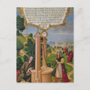 Christ and the Woman from Samaria at Jacob's Well Postcard