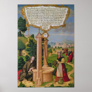 Christ and the Woman from Samaria at Jacob's Well Poster