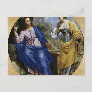 Christ and the Woman of Samaria Postcard