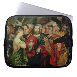 Christ and the Woman Taken in Adultery 2 Laptop Sleeve