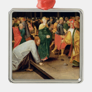 Christ and the women taken in adultery, 1628 metal tree decoration