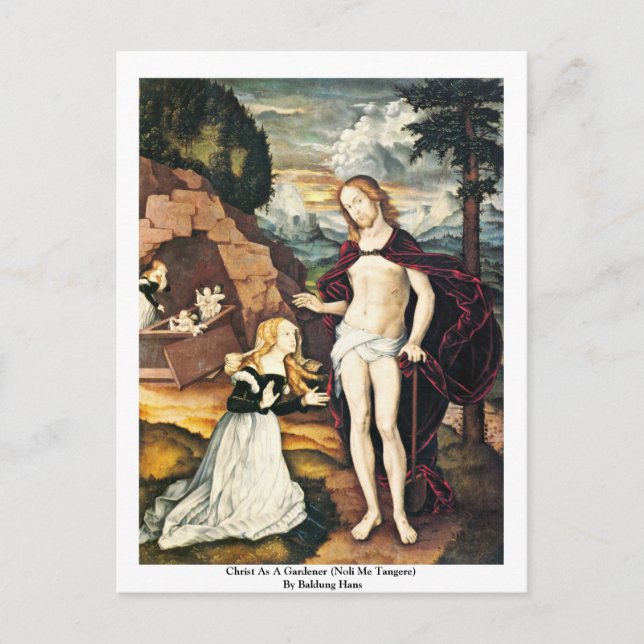 Christ As A Gardener (Noli Me Tangere) Postcard (Front)
