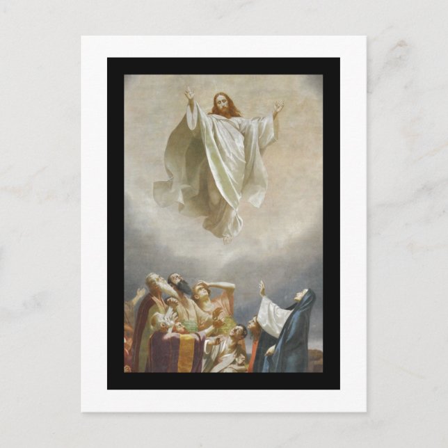 Christ Ascension to Heaven Observed by Apostles Postcard (Front)