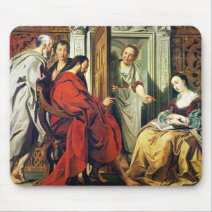 Christ at House of Martha and Mary of Bethany Mouse Mat