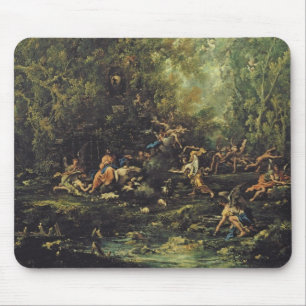 Christ Attended by the Angels, c.1725-30 (oil on c Mouse Mat