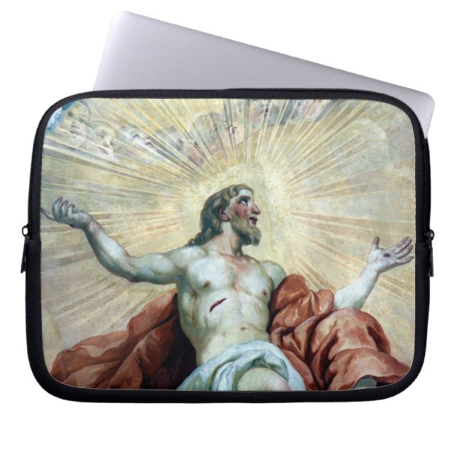 christ aura laptop sleeve (Front)